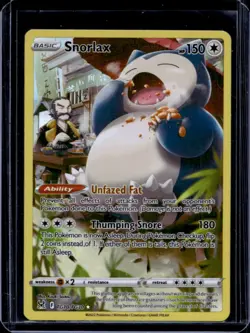 2022 Pokemon SWSH Lost Origin Snorlax Trainer Gallery #TG10/TG30 - Image 1