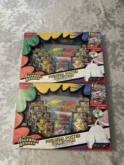 2x Pokemon Ascended Heroes Premium Poster Gardevoir Collection Boxes - Image 1