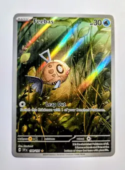 Feebas 198/191 Illustration Rare SV08: Surging Sparks Pokemon TCG NM - Image 1