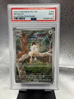 pokemon phantasma flames meowth 106/094 psa 9 - Image 1
