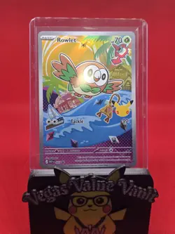 Pokemon TCG Rowlet 043 Me: Mega Evolution Black Star Promo Holo - Image 1