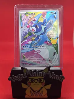 Pokemon TCG Popplio 045 Me: Mega Evolution Black Star Promo Holo - Image 1
