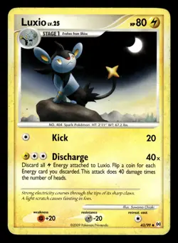 Shinx 74/99 & Luxio 43/99 Arceus Pokemon Card - Image 2