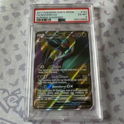 POKEMON 2017 Sun Moon Burning Shadows Full Art NOIVERN GX #141 PSA 6 - Image 1
