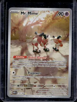 2023 Pokemon SV 151 Mr. Mime Illustration Rare #179/165 - Image 1