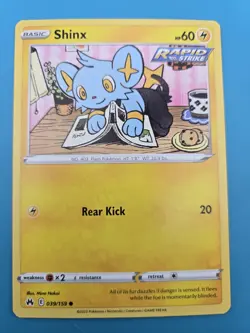 Pokemon TCG Crown Zenith Shinx 039/159 NM - Image 1
