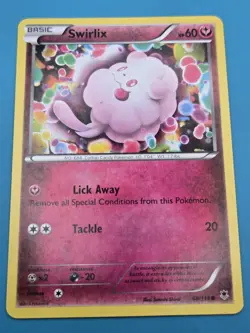 Pokemon TCG Swirlix Phantom Forces 68/119 Regular Common LP - Image 1