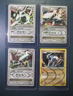 Pokemon TCG Vintage Arceus 4 Bundle: DP53, DP56, 95/99, AR8 - Image 1