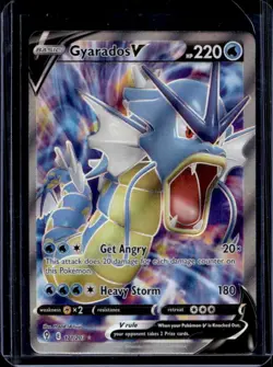 2021 Pokemon SWSH Evolving Skies Gyarados V #171/203 - Image 1