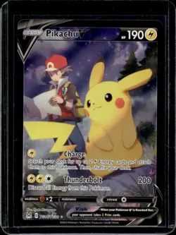 2022 Pokemon SWSH Lost Origin Pikachu V Trainer Gallery Rare #TG16/TG30 - Image 1
