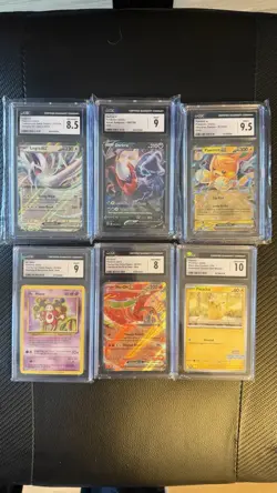 CGC Graded Pokemon Slab Lot - Lugia, Pawmot, Darkrai, Ho-Oh, Pikachu, Mr. Mime - Image 1