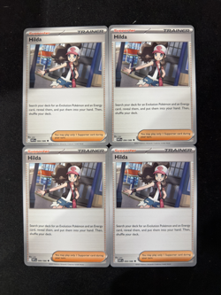 4x Pokemon White Flare Hilda 084/086 Sv: White Flare Regular - EN - NM - Image 1