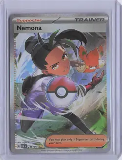 Nemona 238/091 Special Illustration Rare Paldean Fates Pokemon Lightly Played - Image 1