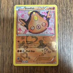 Pokemon Stunfisk Legendary Treasures Radiant Collection Holo RC12/RC25 HP90 LP - Image 1