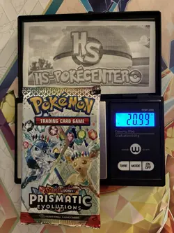 VERY HEAVY! 🔥20.99g Prismatic Evolutions Pokemon Sealed Booster Pack New✅ - Image 1