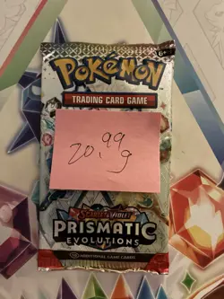 VERY HEAVY! 🔥20.99g Prismatic Evolutions Pokemon Sealed Booster Pack New✅ - Image 2