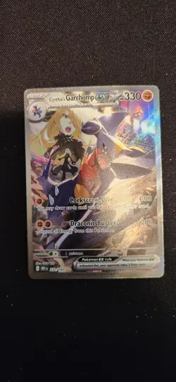 Pokemon TCG Cynthia's Garchomp SIR EX 232/182 Destined Rivals Mint - Image 1