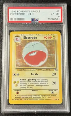 1999 Pokemon Jungle Electrode Holo #2 PSA 6 - Image 1