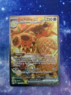 Pokemon Dachsbun EX TCG Stellar Crown Holo Special Illustration 169/142 Sv07 - Image 2
