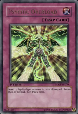 Psychic Overload - Ultra Rare 1st Edition TDGS-EN070 - MP - YuGiOh - Image 1
