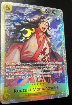 One Piece TCG OP06-107 [SR] (Kouzuki Momonosuke) Wings of the Captain NM Foil - Image 1