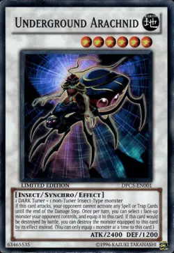 Underground Arachnid - Super Rare Limited Edition DPC5-EN001 - LP - YuGiOh - Image 1