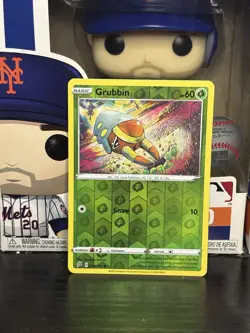 Pokemon TCG Rebel Clash - Grubbin #016/192 - Common Reverse Holo Card - Image 1