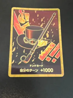 Don!! Card (Gold Frame/Sabo/Hat & Pipe) One Piece Card Gold Frame Don JAPAN - Image 1