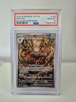 Shiftry 163/162 Pokemon Card Temporal Forces Illustration Rare PSA 10 Gem Mint - Image 1