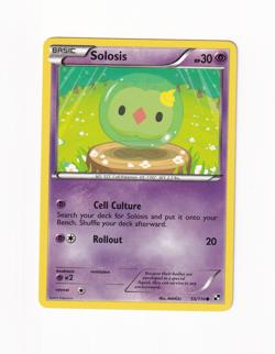 Solosis 55/114 Black and White Regular Non Holo Pokemon Card Light Played LP - Image 1