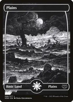 Lot of 20x Plains #268 - VOW Crimson Vow - MTG Magic FULL ART Land - Image 1