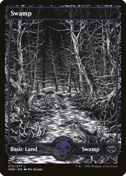 Lot of 20x Swamp #272 - VOW Crimson Vow - MTG Magic FULL ART Land - Image 1