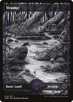 Lot of 20x Swamp #273 - VOW Crimson Vow - MTG Magic FULL ART Land - Image 1