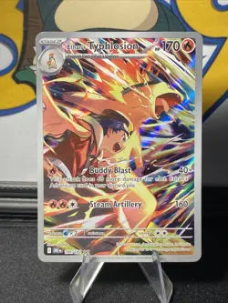 Ethan's Typhlosion 190/182 Pokemon TCG Destined Rivals Illustration Rare Holo - Image 1
