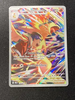 Ethan's Typhlosion 190/182 Pokemon TCG Destined Rivals Illustration Rare Holo - Image 4