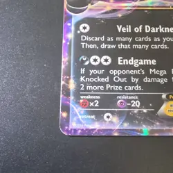 Pokemon TCG Umbreon EX Ultra Rare Holo Fates Collide 55/124 2016 170 HP - Image 2