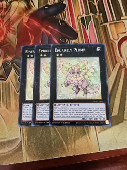 3X Epurrely Plump AMDE-EN016 Super Rare 1st Edition NM Yugioh - Image 1