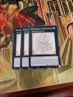 3X Expurrely Happiness AMDE-EN017 Super Rare 1st Edition NM Yugioh - Image 1