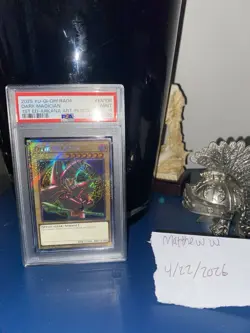 Dark Magician *PSA MINT 9* RA04-EN106 *Quarter Century Secret Rare* Arkana Art - Image 1