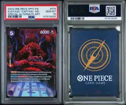 Bandai 2024 One Piece Eustass "Captain" Kid OP05-074 Super Rare Foil SP PSA 10 - Image 3
