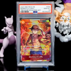 One Piece Monkey D. Luffy ST10-006 Treasure Booster Set Promo PSA 10 - Image 1
