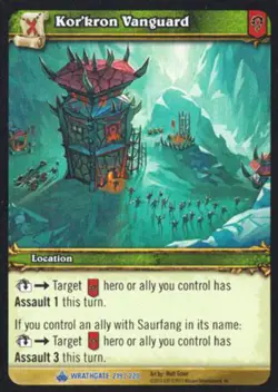 World of Warcraft TCG Kor'kron Vanguard - Wrathgate 219/220 - Image 1