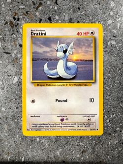 Pokemon TCG Cards Dratini 26/102 Base Set Uncommon - Image 1