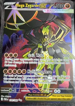 Pokemon Mega Zygarde EX Full Art Holo 104/088 Mega 310 HP English Card - Image 3