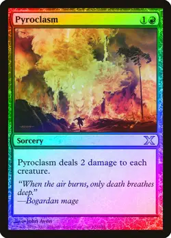 Pyroclasm FOIL 10th Edition PLD Red Uncommon MAGIC GATHERING CARD ABUGames - Image 1