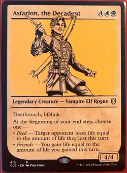 MTG Astarion, the Decadent Commander Legends Battle for Baldurs Gate Showcase NM - Image 1