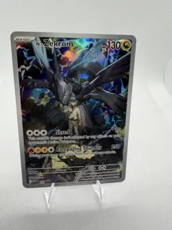 Pokemon N's Zekrom Full Art Holo Basic 130 HP 031 MEP Dragon Card 2026 - Image 1