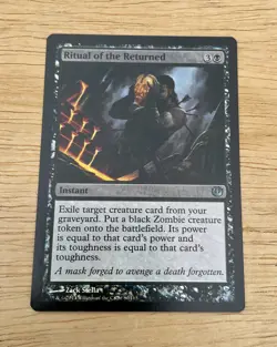 MTG Magic The Gathering Ritual Of The Returned Journey To Nyx Foil 80/165 Black - Image 1