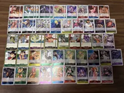 One Piece TCG Rare 55 Card Lot Near Mint OP13, 14, and 15 EB 03 And 04 - Image 1