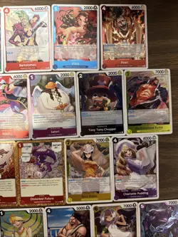 One Piece TCG Rare 55 Card Lot Near Mint OP13, 14, and 15 EB 03 And 04 - Image 5